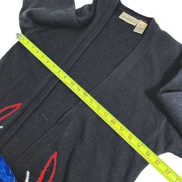 Vintage Liz Claiborne Angora Lambs Wool Cardigan Sweater Size 12 Petite - Picture 9 of 9